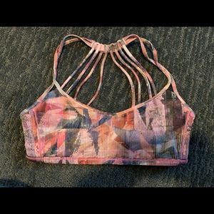 Lululemon Pink patterned Sports Bra